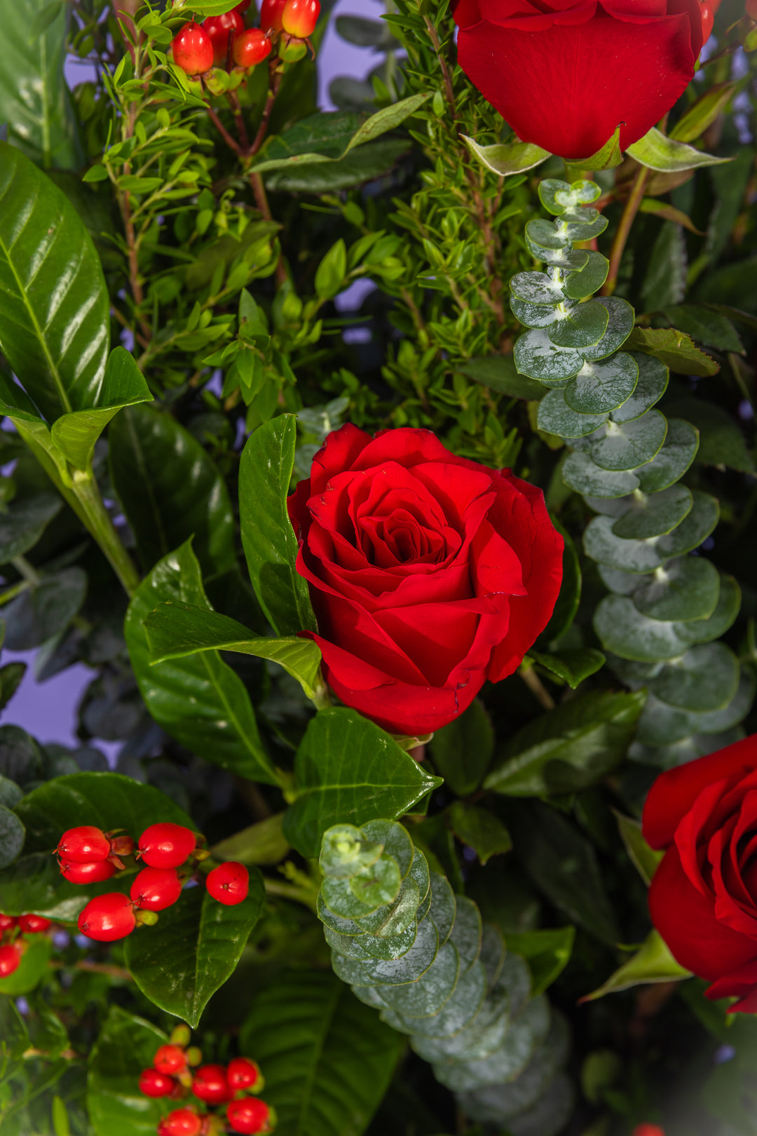 Arreglo de 14 rosas rojas