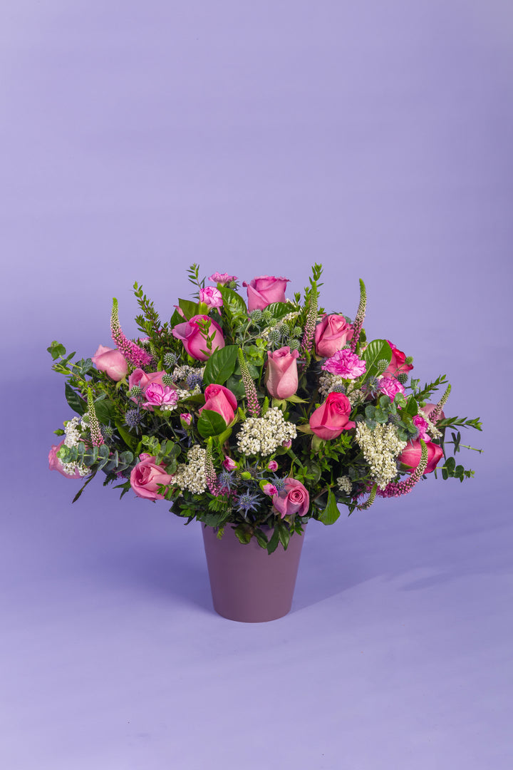 Box de tonos rosados