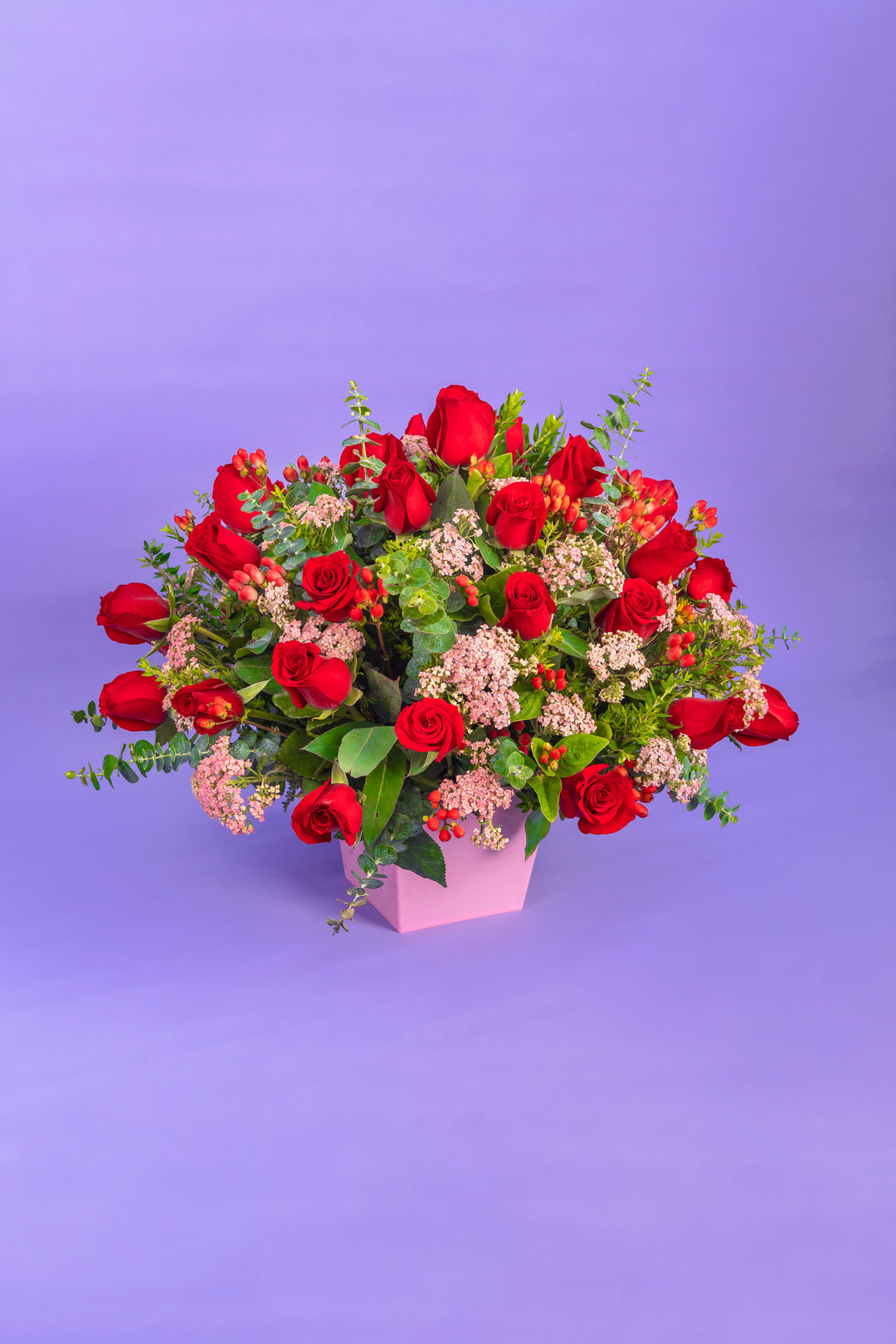Box de 24 rosas rojas