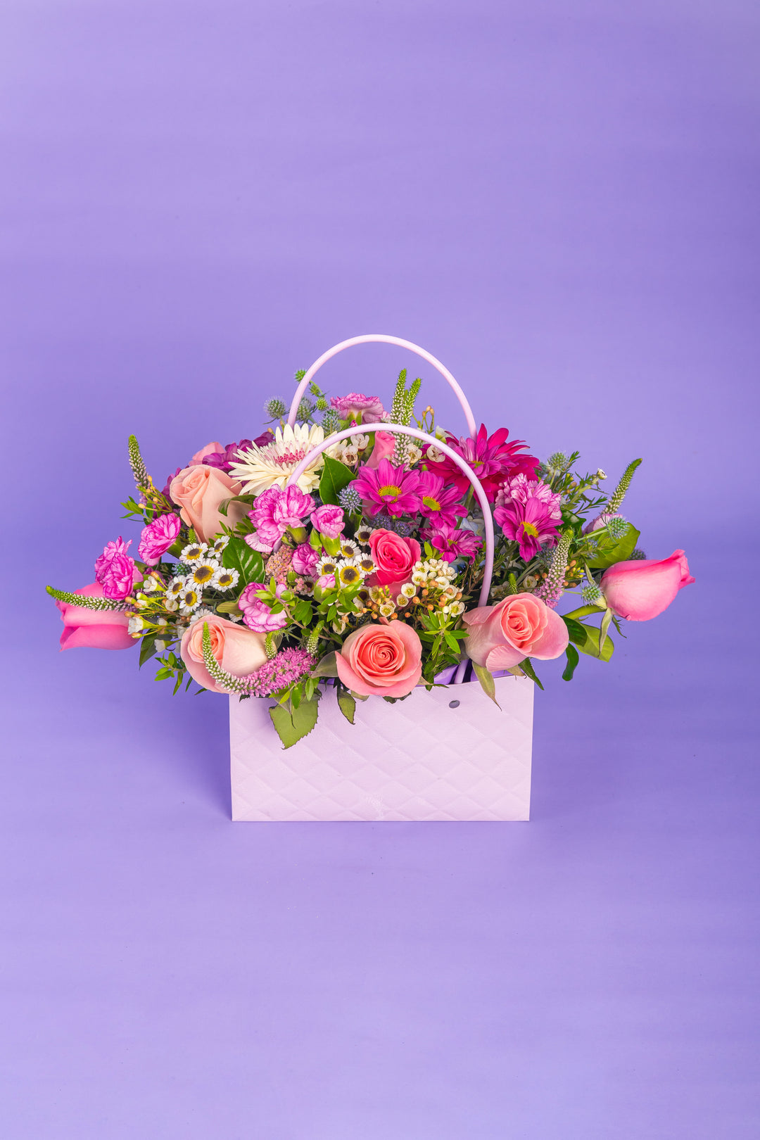 Cartera lila con tonos lila