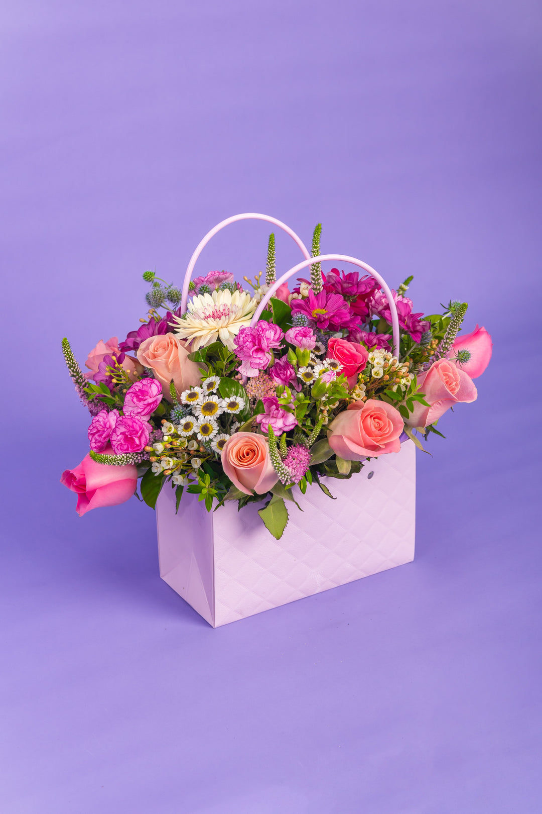 Cartera lila con tonos lila