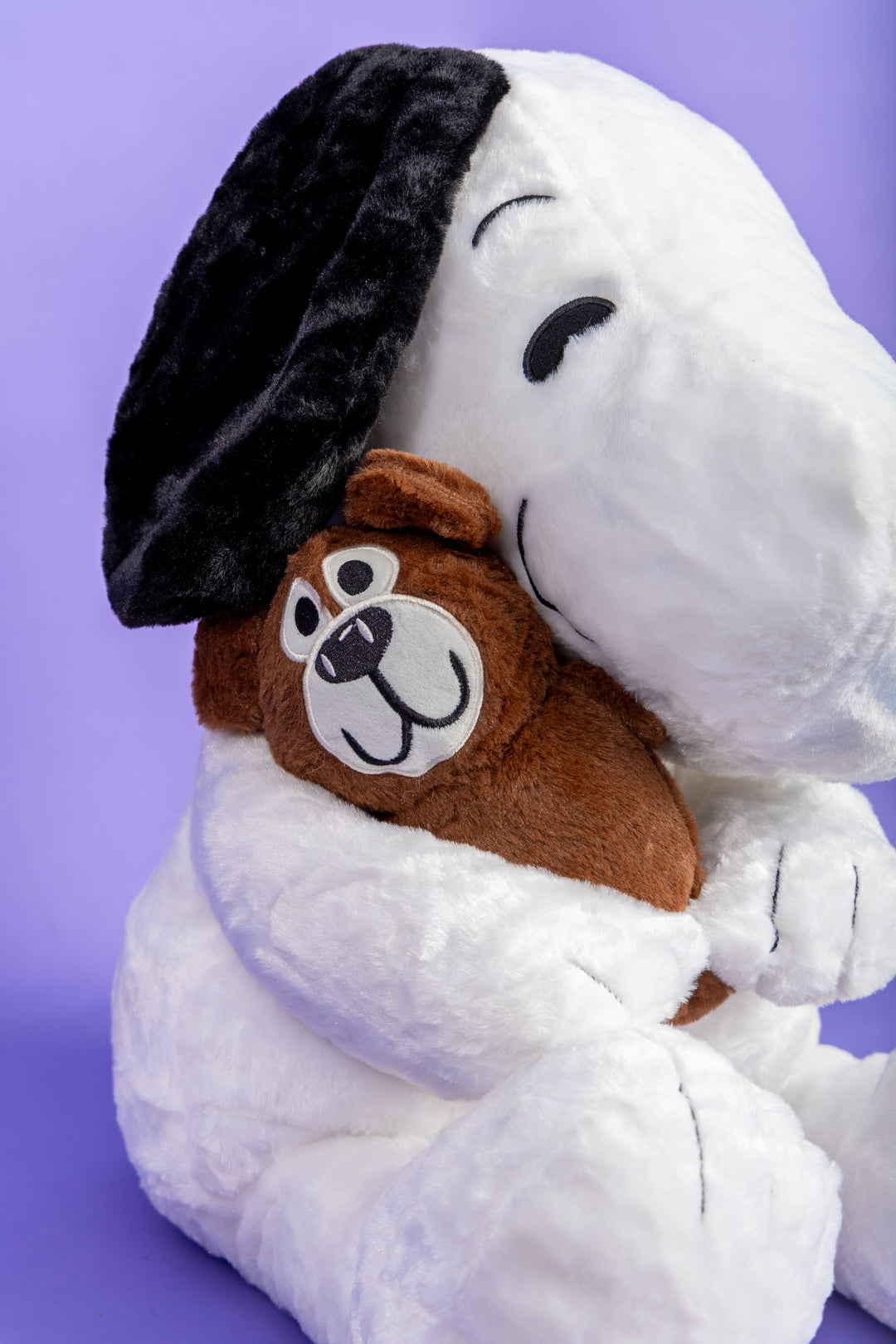 Snoopy con peluche de oso