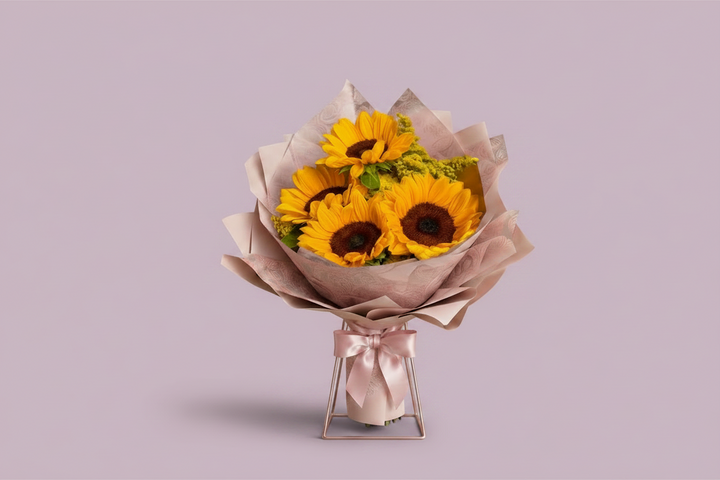 RAMO DE 4 GIRASOLES