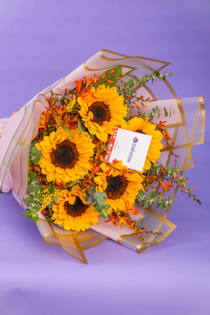 Ramo de 5 girasoles