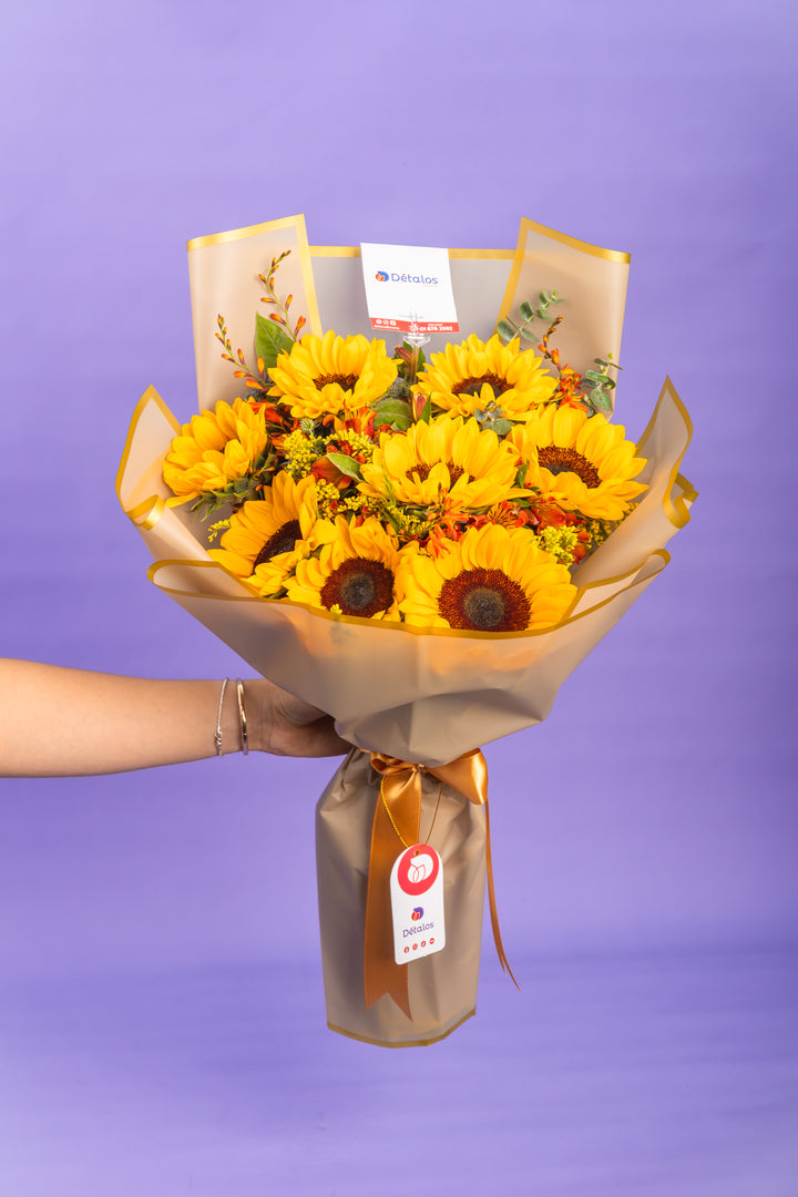 Ramo de 8  girasoles