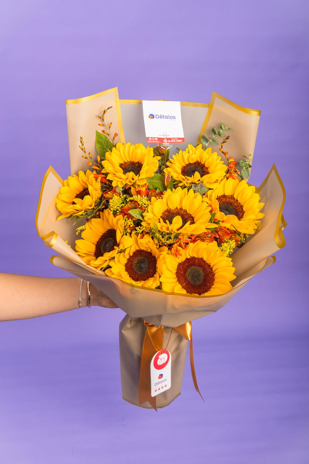 Ramo de 8  girasoles