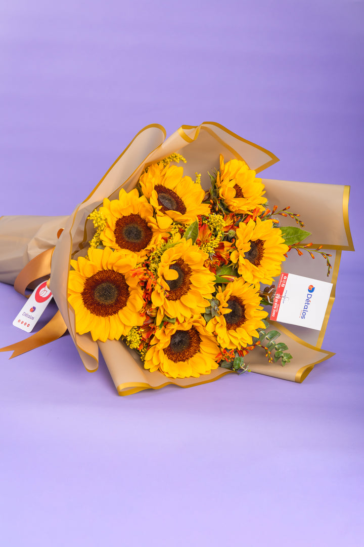 Ramo de 8  girasoles