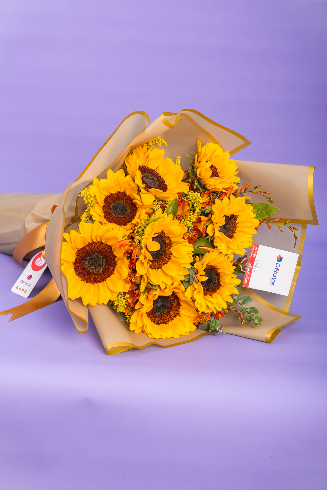 Ramo de 8  girasoles