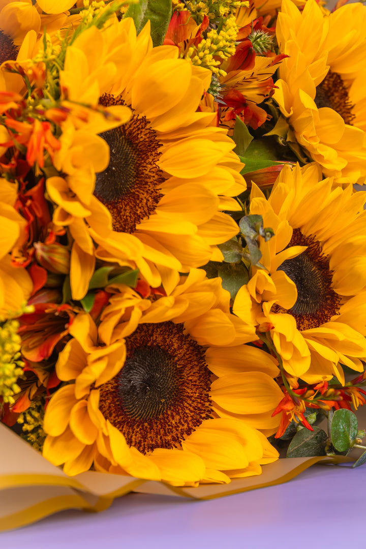 Ramo de 8  girasoles